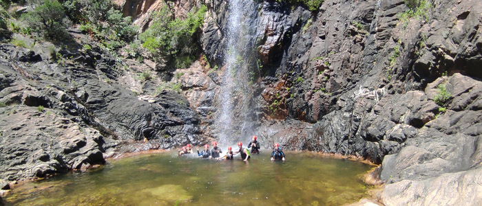 Canyoning in Rio Pitrisconi